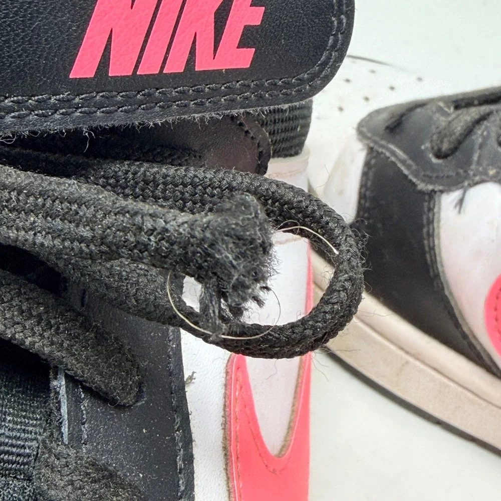 Nike Court Borough Mid 2 Shoes‎ Pink Black Kids 6.5Y CD7782-005